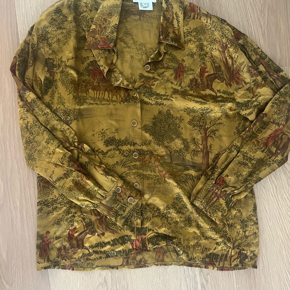 Men's Vintage Print Jacket - Multicolor
